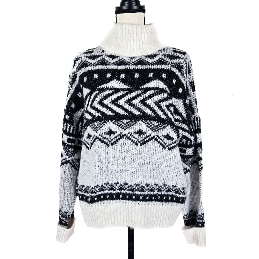 NWT Noisy May Roll Neck Fair Isle Sweater